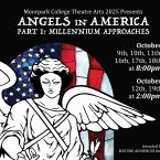 Angels in America Angel in front of stained glass American f Angels in America Angel in front of stained glass American f