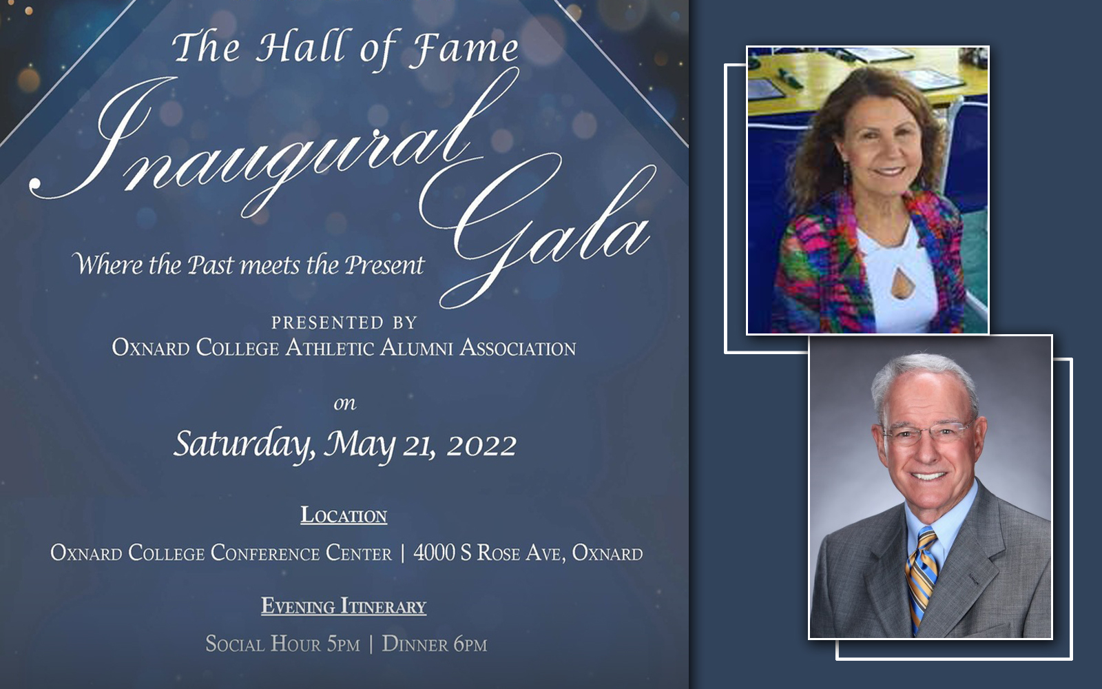 Oxnard College’s Athletic Department Hosts Inaugural Hall of Fame Banquet. College will honor Ventura County Sports Hall of Fame recipients Debra Sharp and Jerry White.