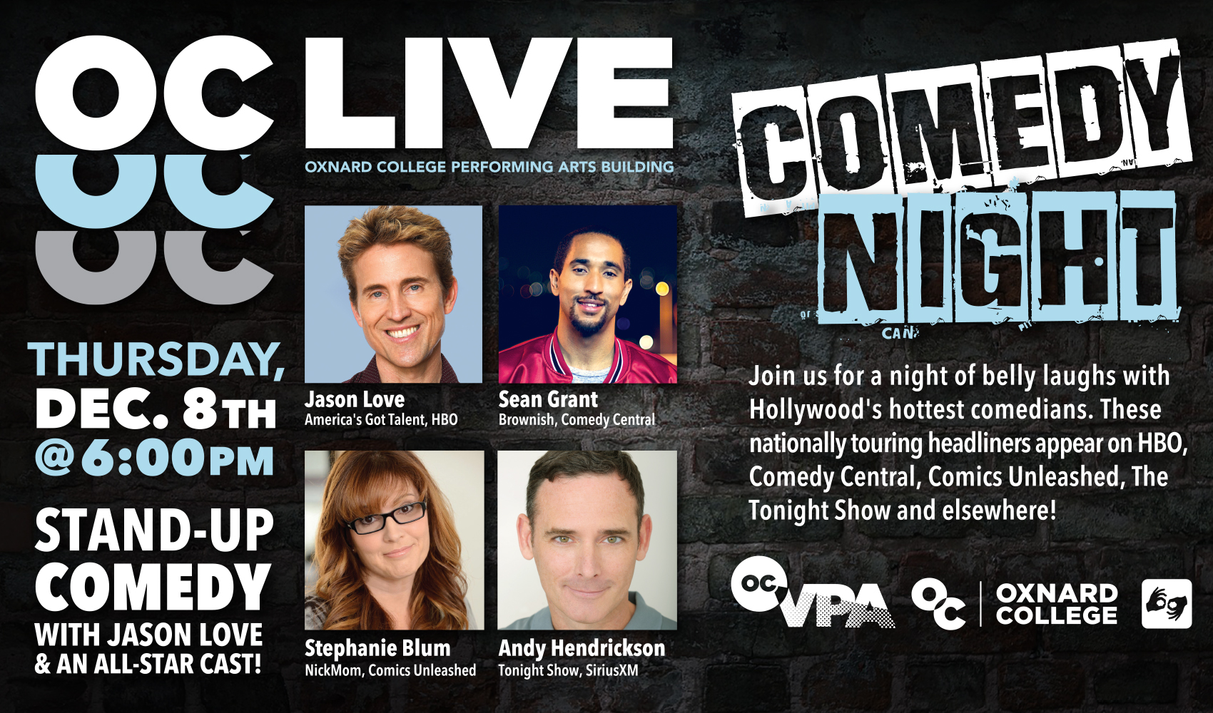 “Stand-up Comedy Night with Jason Love and an All-Star Cast!”