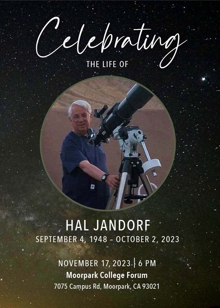 Celebrating the life of Astronomy Professor, Hal Jandorf