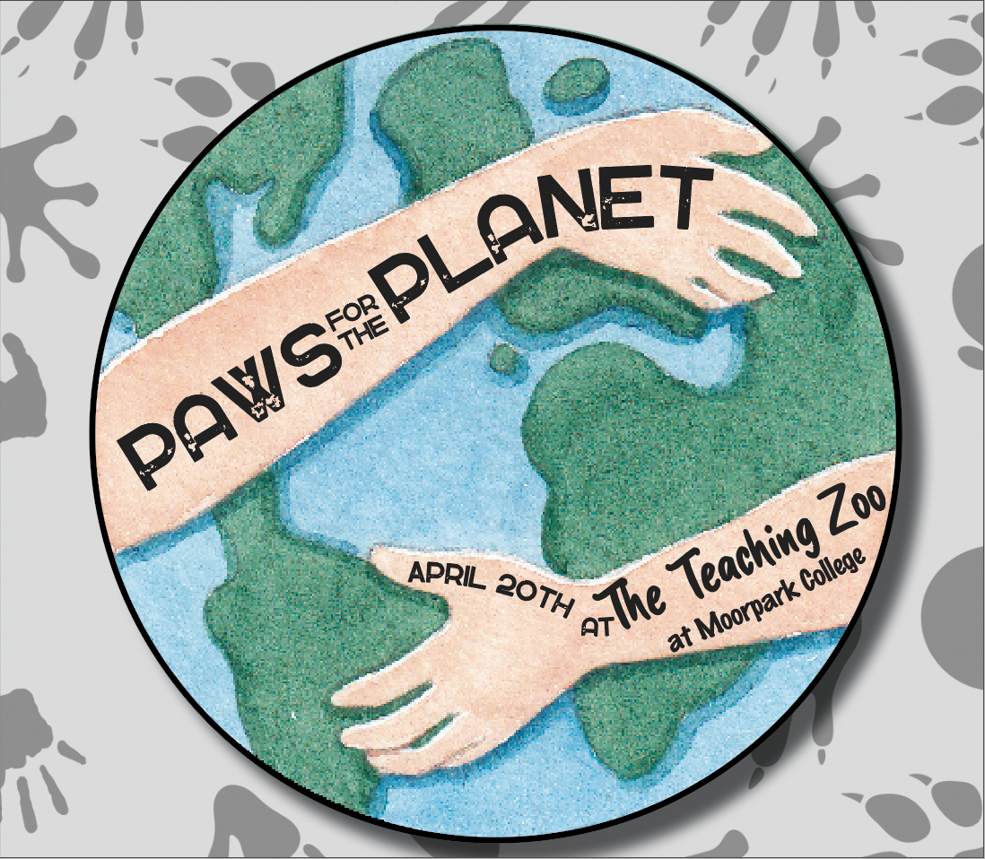 Paws for the Planet type on Arms Hugging Planet earth