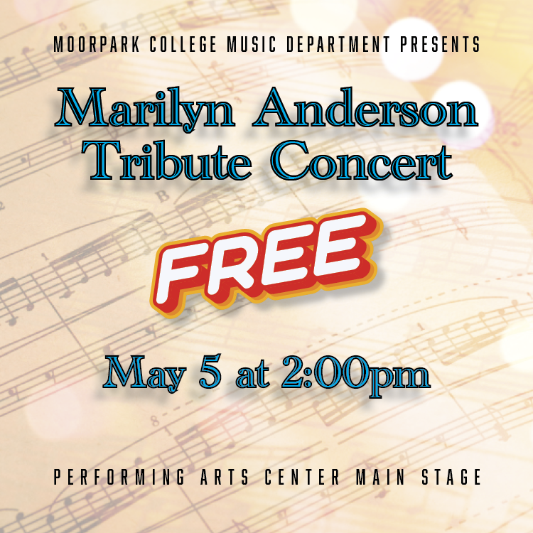 Marilyn Anderson Tribute Concert May 5 at 2pm