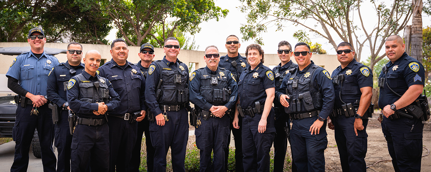 Group photo of VCCCD police officers.