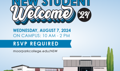 New Student Welcome August 7. RSVP required