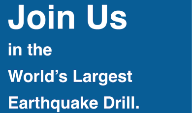 Join Us in the World's Largest Earthquake Drill. October 20, 2022, www.ShakeOut.org