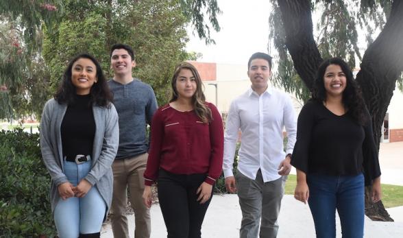 Oxnard College students that will be receiving the TRIO gran