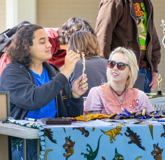 Moorpark College Students at a Club Rush Booth